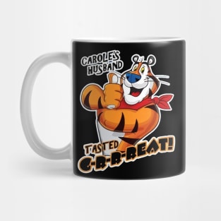 CAROLE BASKIN HUSBAND TASTED GREAT CEREAL PARODY Mug